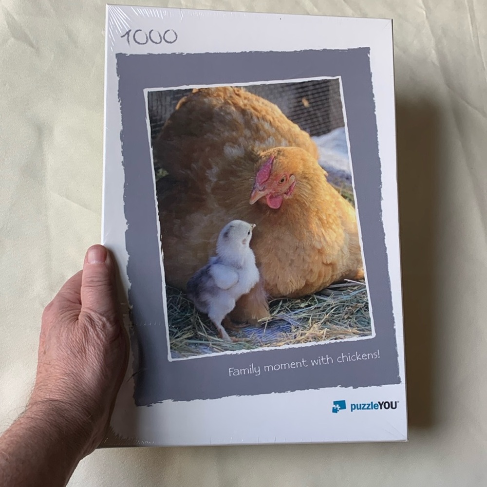 Sealed 1000-piece puzzleYou Jigsaw Puzzle Family Moments With Chicken Made in 🇺🇸